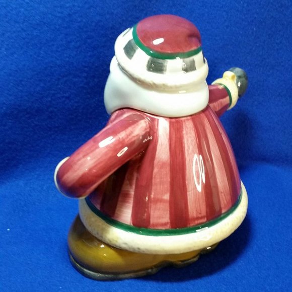 Sakura Debbie Mumm Santa Short and Stout Teapot Folk Art Mini Teapot Series - Picture 7 of 10